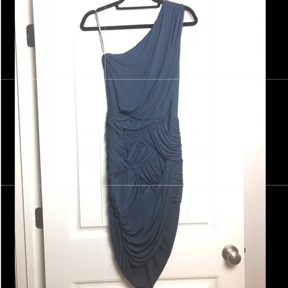 Halston Heritage XS Navy Cocktail Dress - Picture 2 of 4